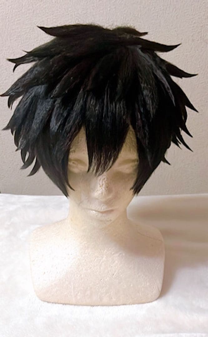 桃源暗鬼 淀川真澄 アシスト セット済み ウィッグ コスプレ衣装 黒 ブラック