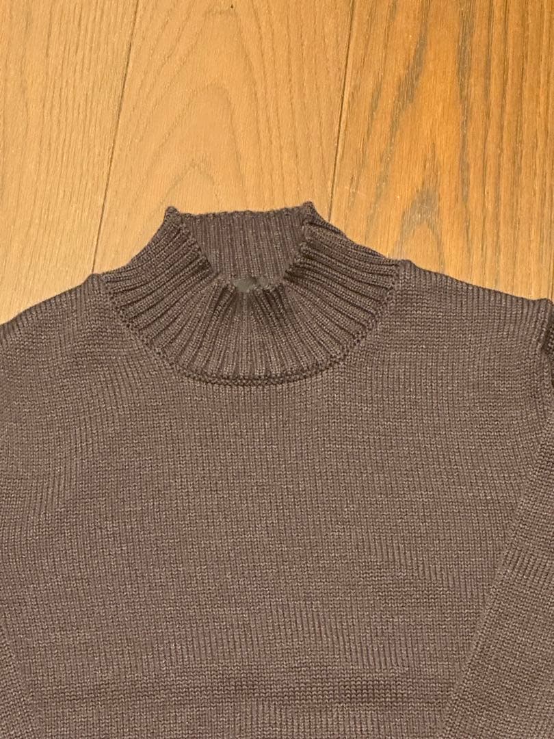 ZANONE ザノーネ 5Gモックネック チャコールグレー 46