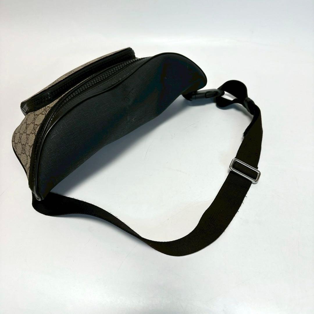 u02 グッチ　GGスプリーム　PVC ウエストバッグ　ボディバッグショルダー.