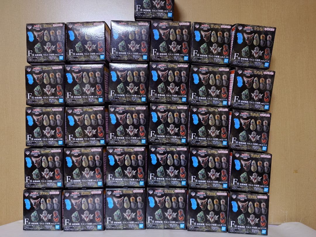 一番くじ ウルトラマンシリーズ 怪獣超大全 vol.2 F賞 怪獣頭鑑 x 31