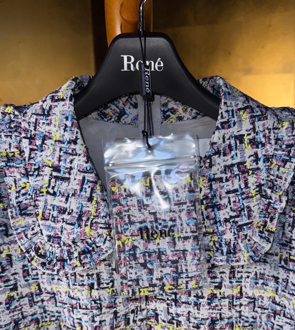 【Reneルネ】新品タグ付きDM掲載定価101,200円ティッセワンピース38