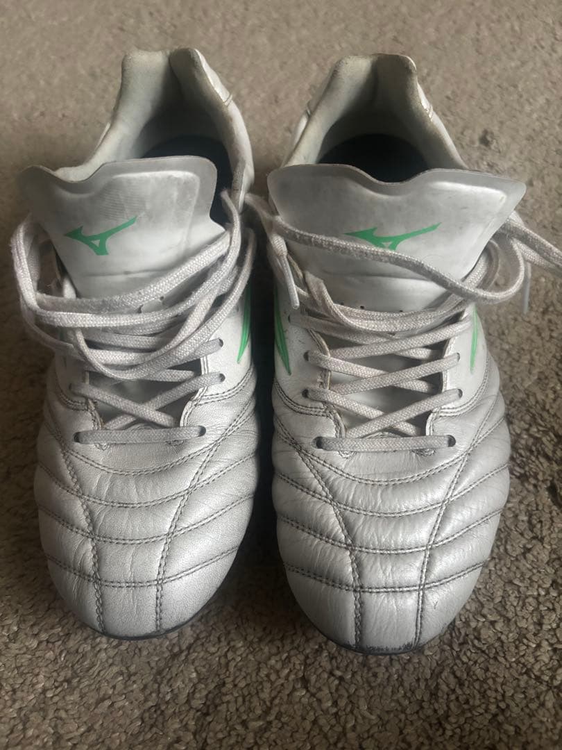 Mizuno モナルシーダシューズ シルバー/グリーン25.5