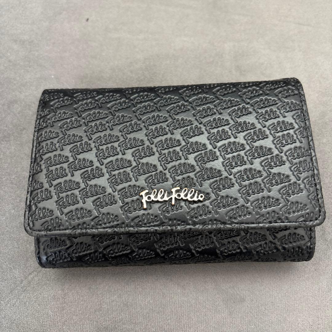 匿名配送　フォリフォリ　バック　お財布　ブラック