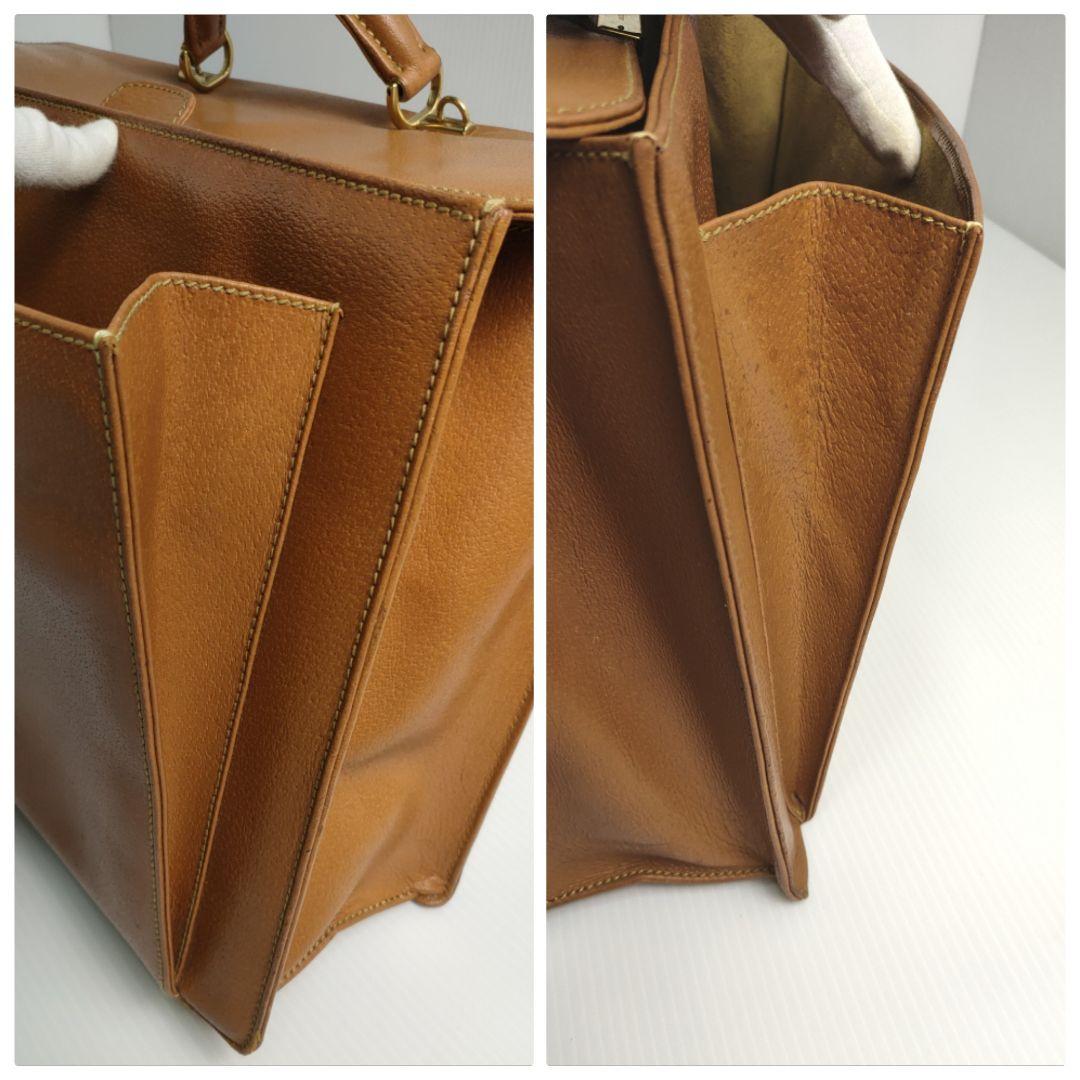 GUCCI 2way ビジネスバッグ ショルダー 肩がけ レザー ハンドバッグ