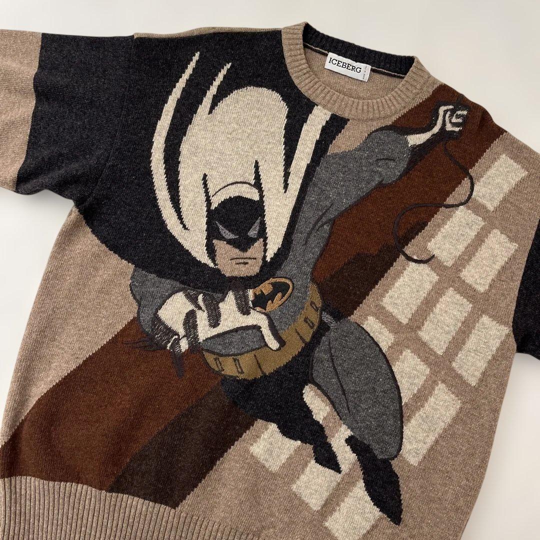 90s アイスバーグ ICEBERG イタリア製 バットマン ウール ニット