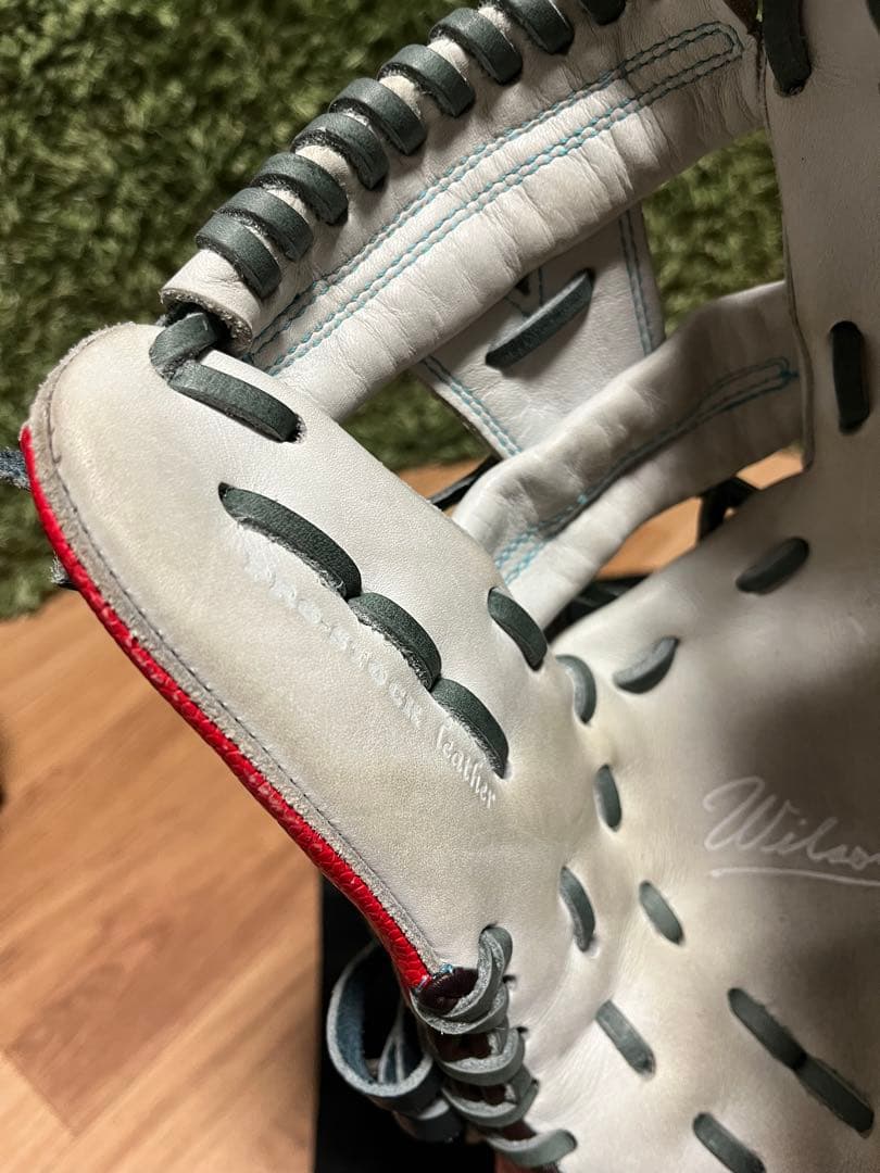 ウィルソンスタッフ カスタムオーダー 軟式内野用 D5 ホワイトSS×レッドSS