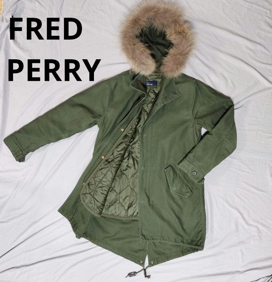 FRED PERRY フレッドペリー ライナー付きモッズコート ファーフード8