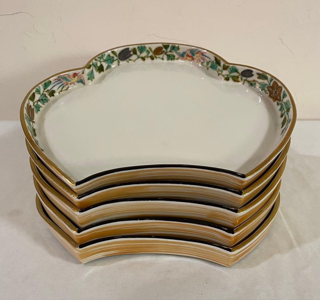 ちょっと大振りの向付　口替皿5枚　懐石道具　茶道具