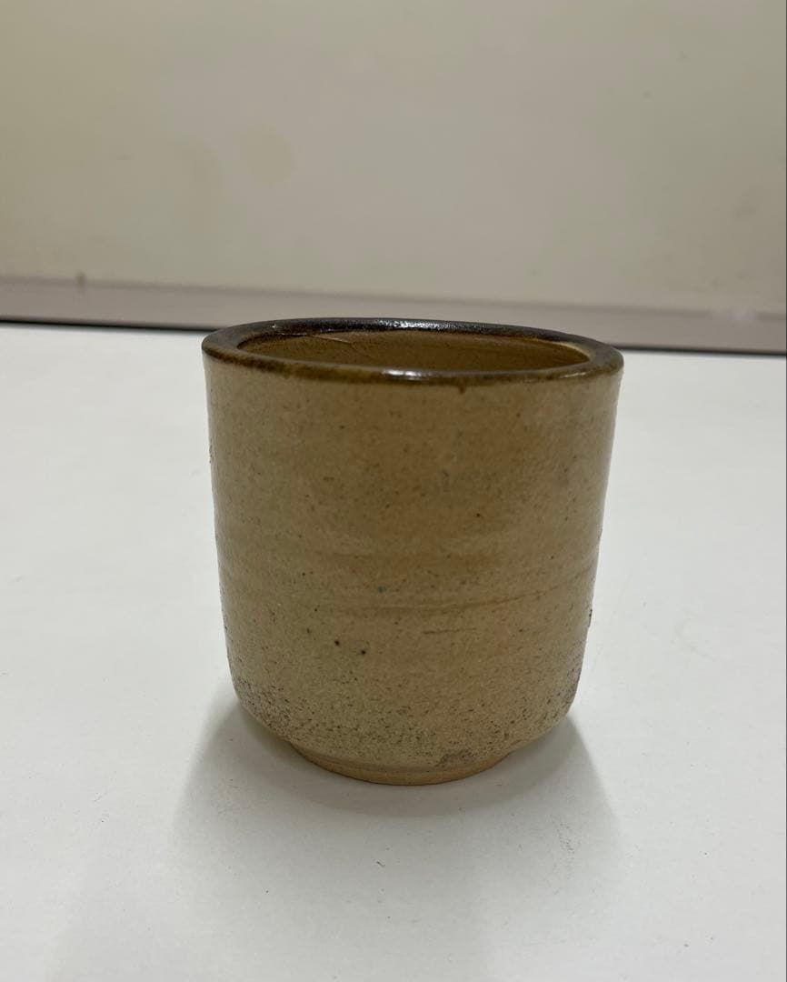 山下清　筆筒　益子焼　カタツムリ