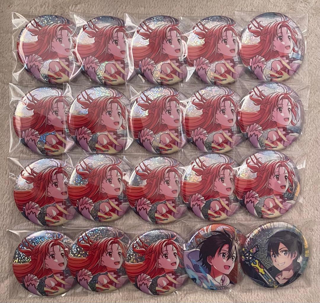 ソードアート・オンライン アスナ キリト 缶バッジ 未来会議