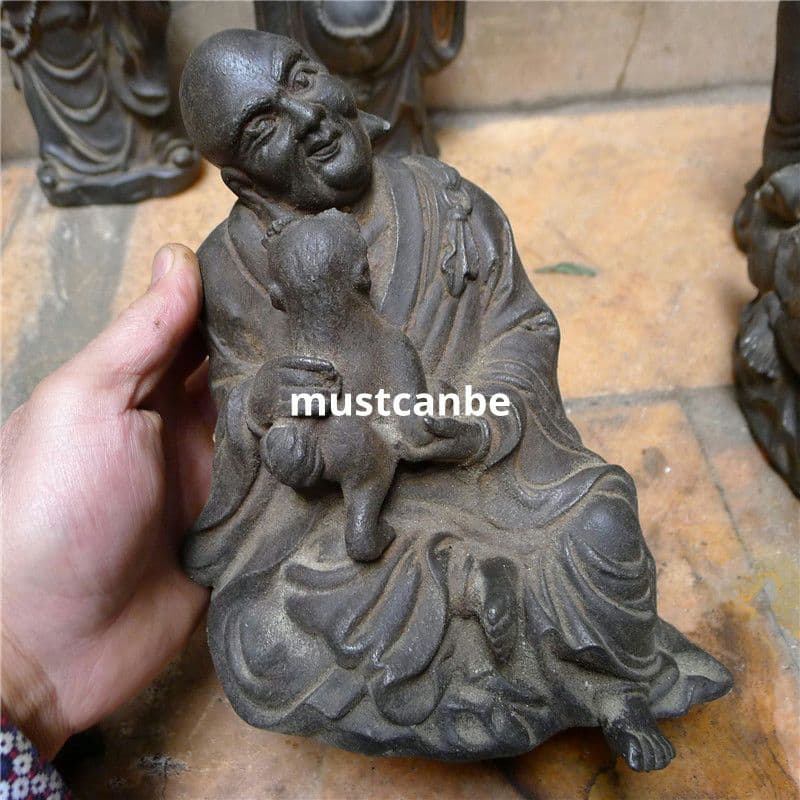 鉄製 仏像 十八羅漢像 茶室 博古架 仏堂 工芸品 置物