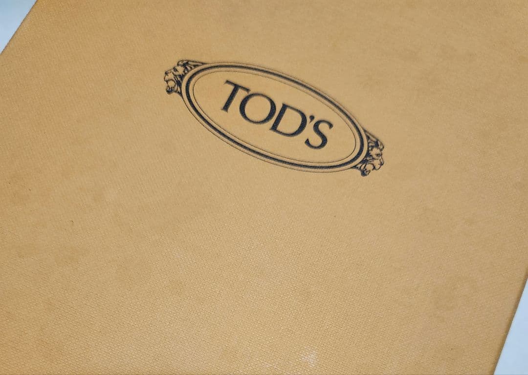 TOD'S ネイビー スエード ローファー 箱付き　23.5　24