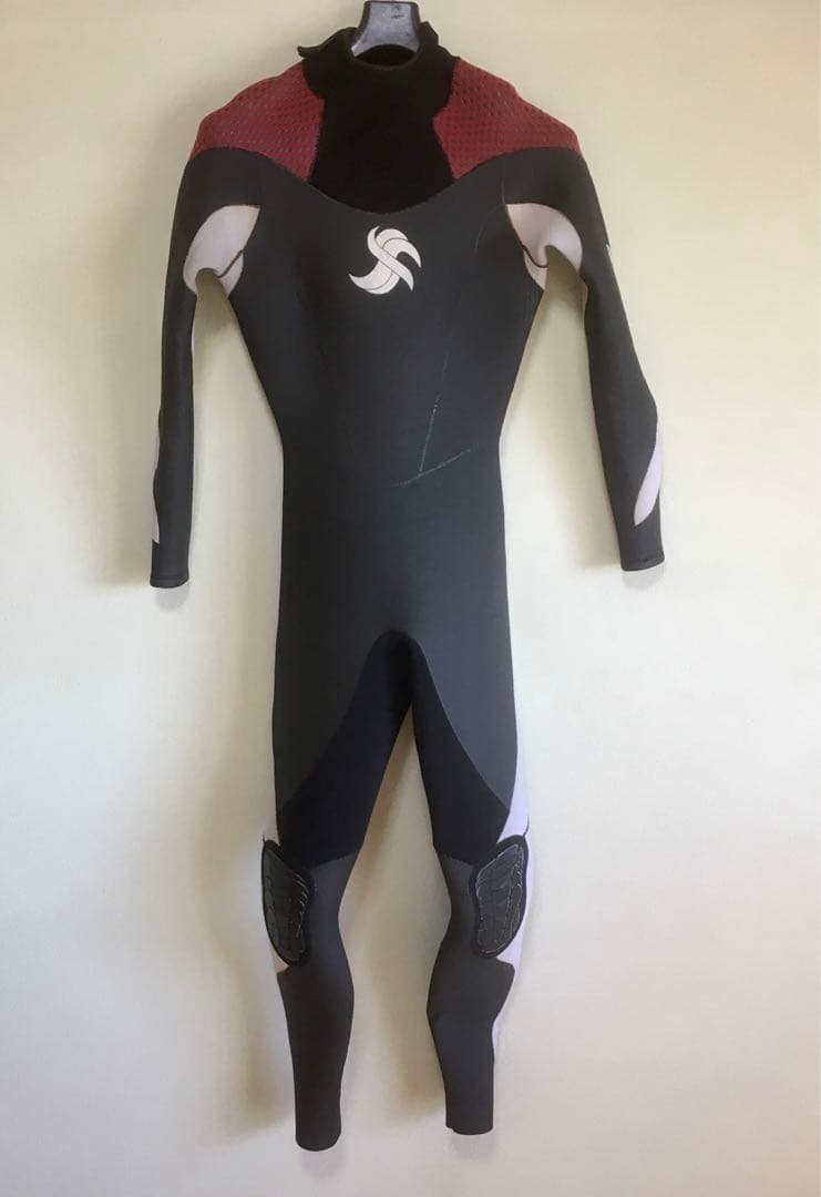 Fox ウェットスーツ セミドライ ブラック/レッド