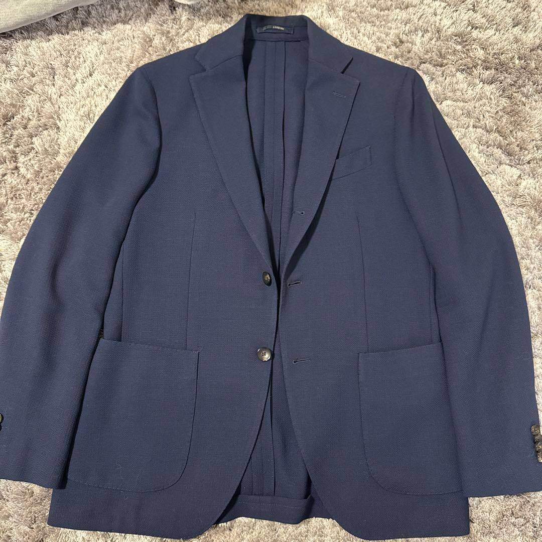 LARDINI ネイビー ビジネスジャケット
