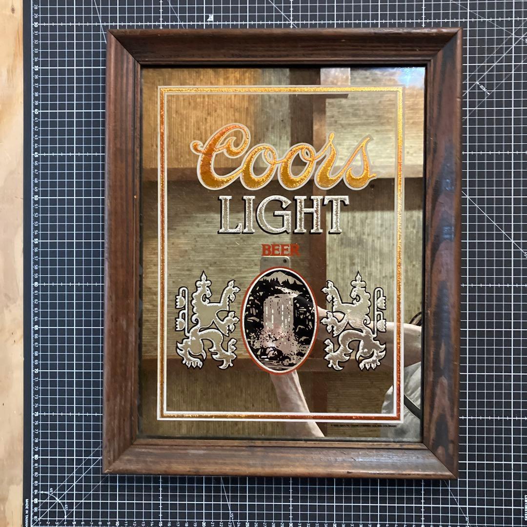 Coors Light パブミラー　1980年代に購入
