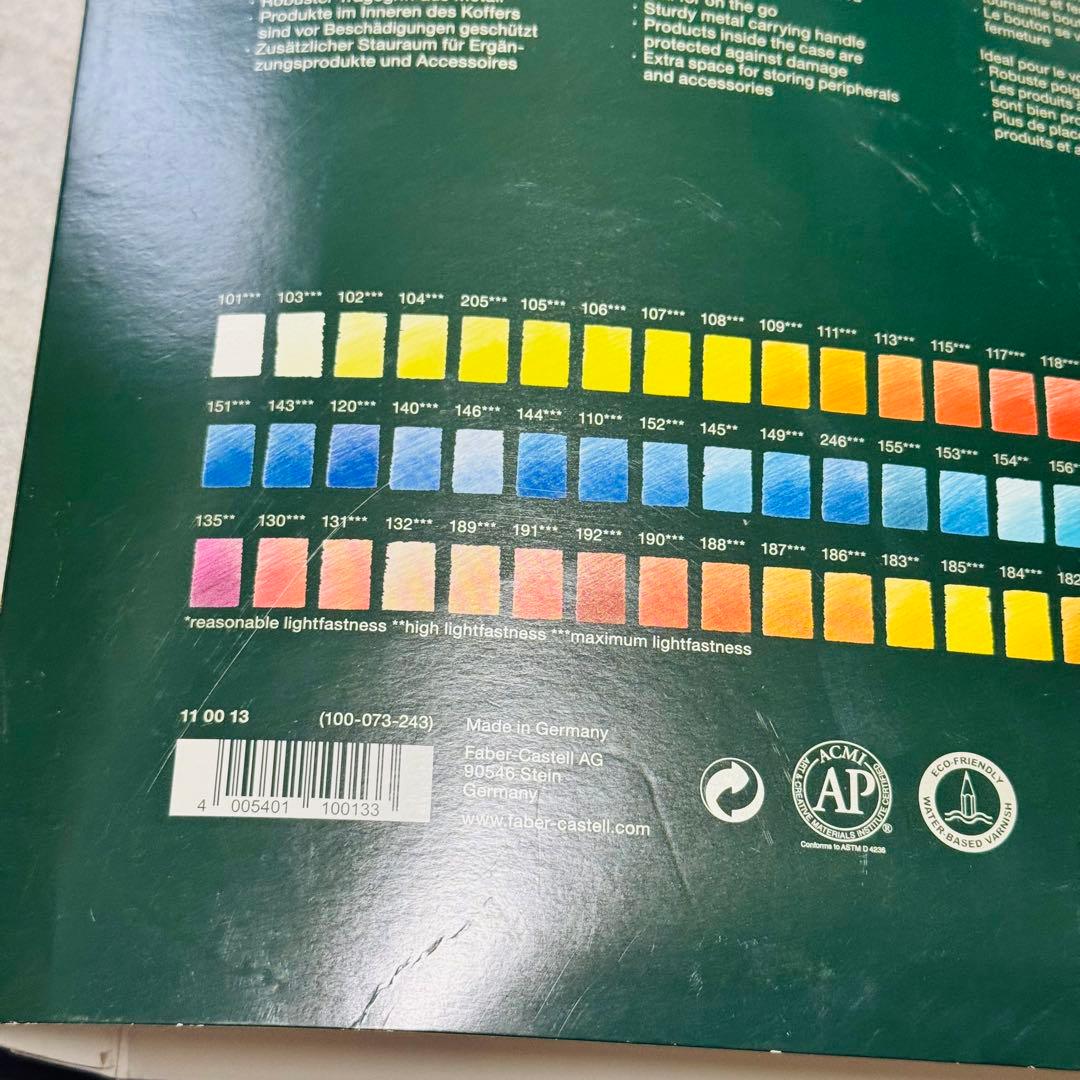 未使用 FABERCASTELL ファーバーカステル 油性色鉛筆120色 木箱