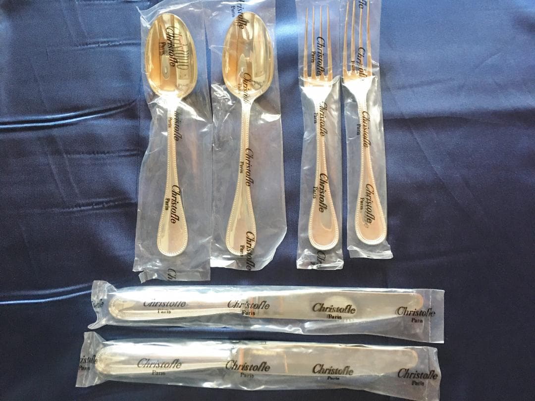 クリストフル　スタンダード　シルバー　ナイフ、フォーク、スプーン　６本セット