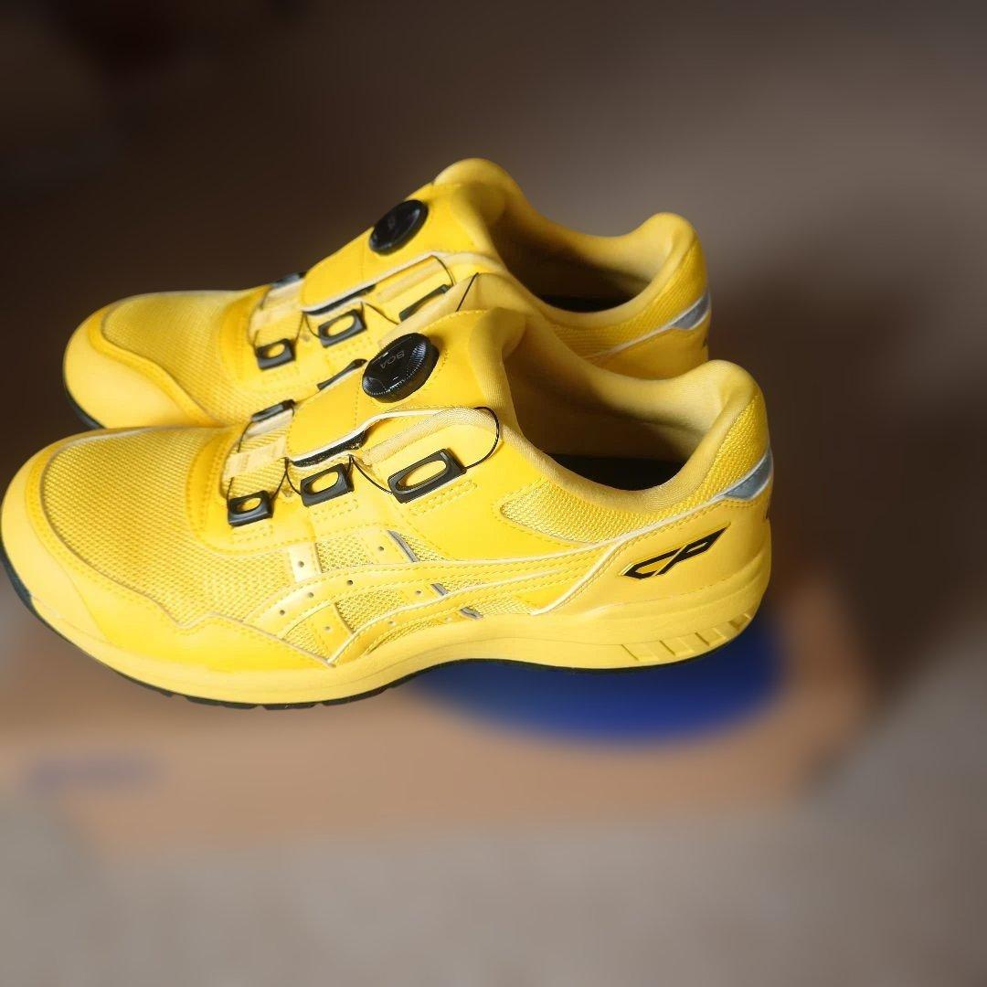 新品 限定 アシックス 安全靴 ウィンジョブ CP209 BOA イエロー
