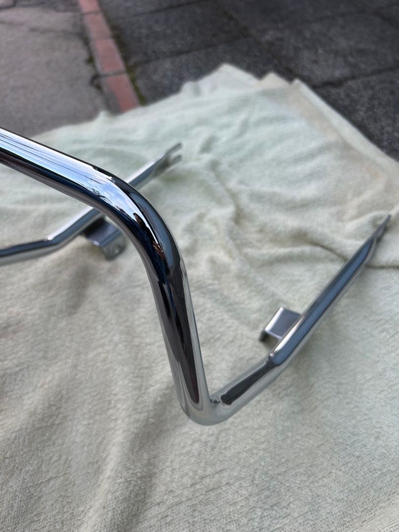 クロームメッキ バイクフレームガード