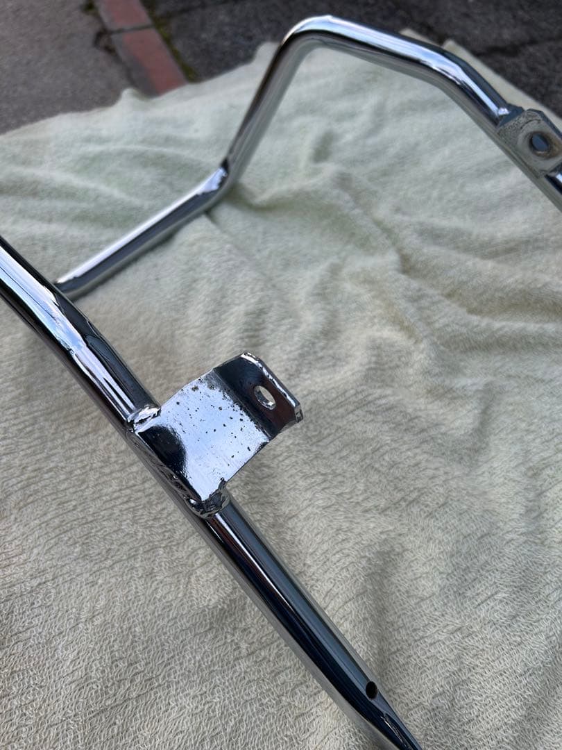 クロームメッキ バイクフレームガード