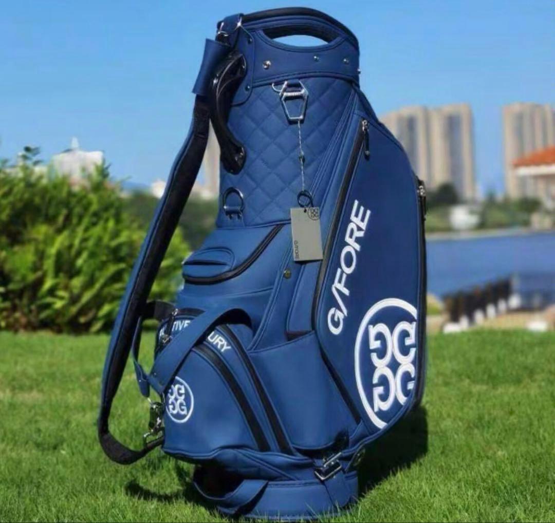 【即発送】 G/FORE ジーフォア ゴルフ キャディバッグ スタンド式 ブルー