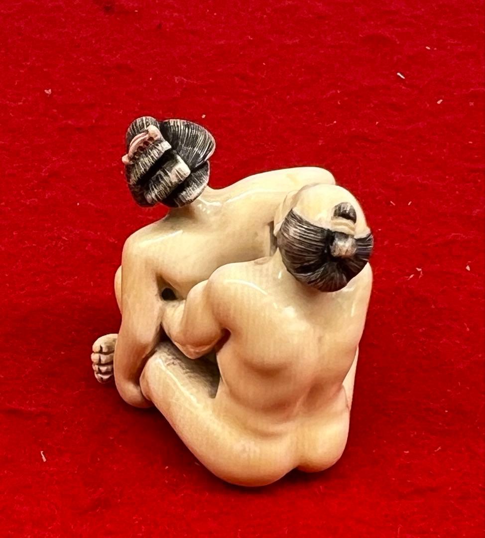 鈴坊 極上『浮世絵春画』 根付 　　（提げ物 /緒締め /重さ：22g