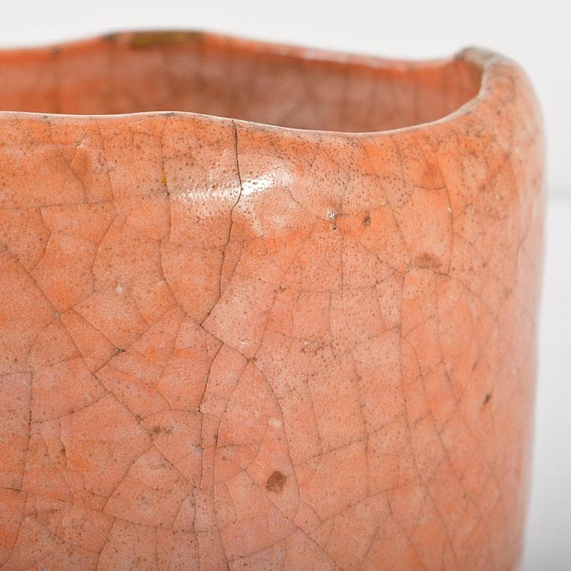 茶道具　楽吉左衛門　赤筒楽茶碗　共箱　M　R7086