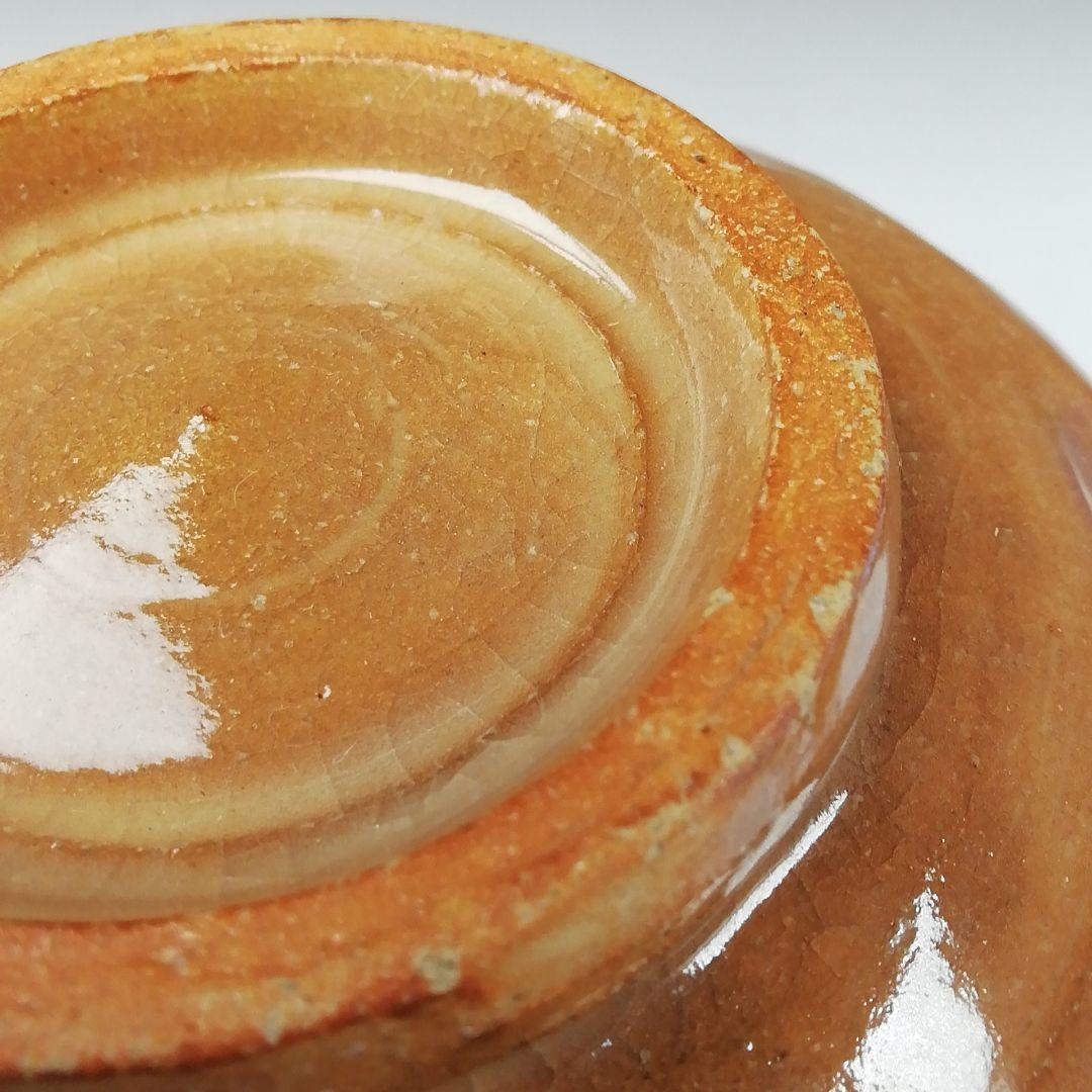 Ｔ１５６　茶碗　『紀州焼』『二葉葵』『葵窯　寒川栖豊』　共箱　抹茶碗　茶道具