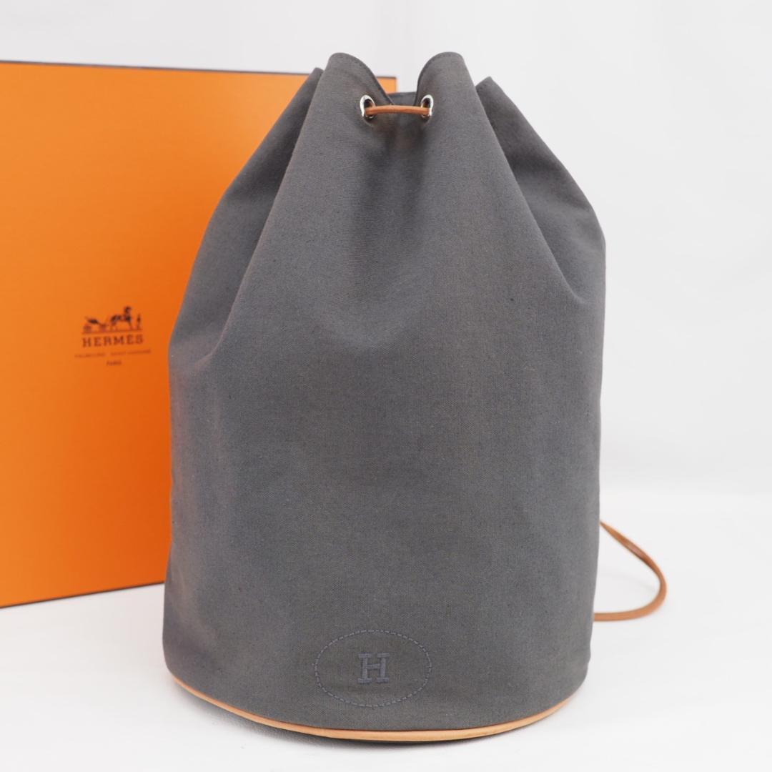 【セール 】HERMES エルメス ポロションミミル グレー ショルダーバッグ