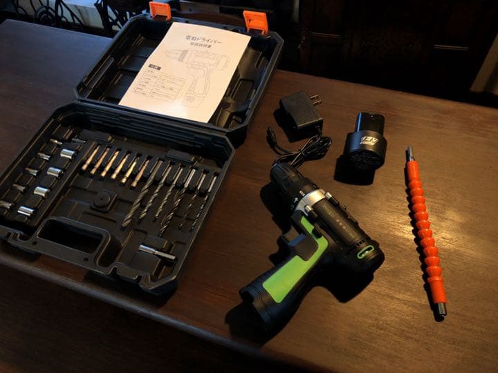 【新品未開封】電動ドライバーセット Ymiko 12V充電式コードレス DIY