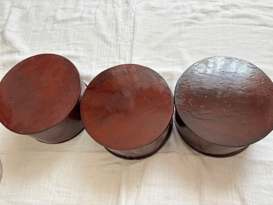 秋田　曲げわっぱ　丸弁当箱　昭和レトロ　レア