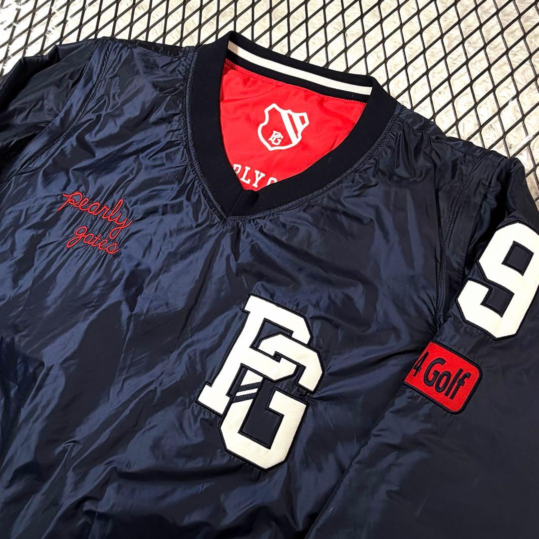 【超美品】中綿リバーシブル2WAYスニード ブルゾン PEARLY GATES