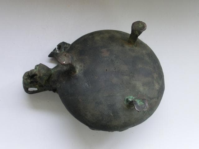 鉄瓶■蠍紋 龍 古い時代物3つ足持ち手龍茶瓶 急須 水差し古玩 唐物 骨董■