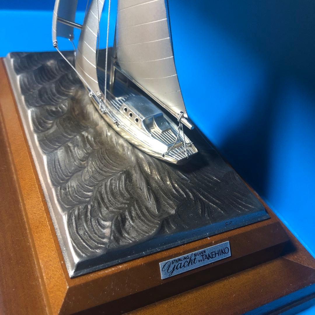 ヨット TAKEHIKO 武比古　シルバー 彫刻　帆船