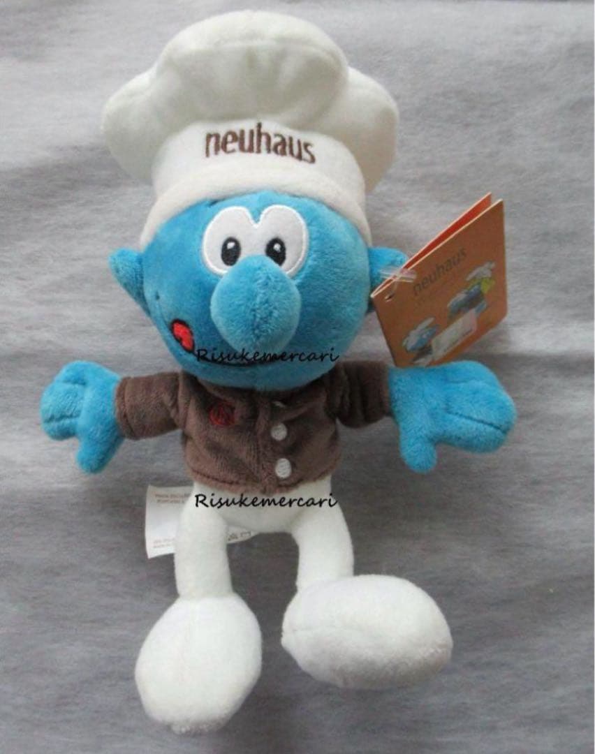 【激レア】ブリュッセル限定！ノイハウス×スマーフ　人気ぬいぐるみ　ベルギー土産