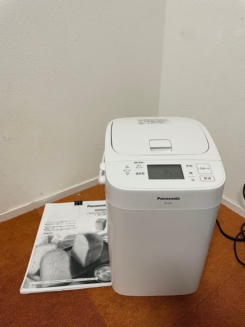 未使用近いパナソニック 20年製 ホームベーカリー1斤タイプ 20オートメニュー