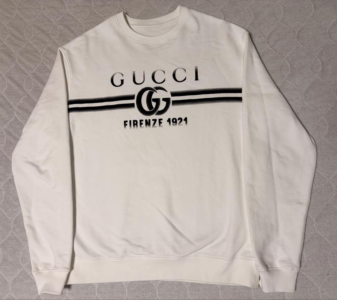GUCCI ホワイト スウェット Mサイズ