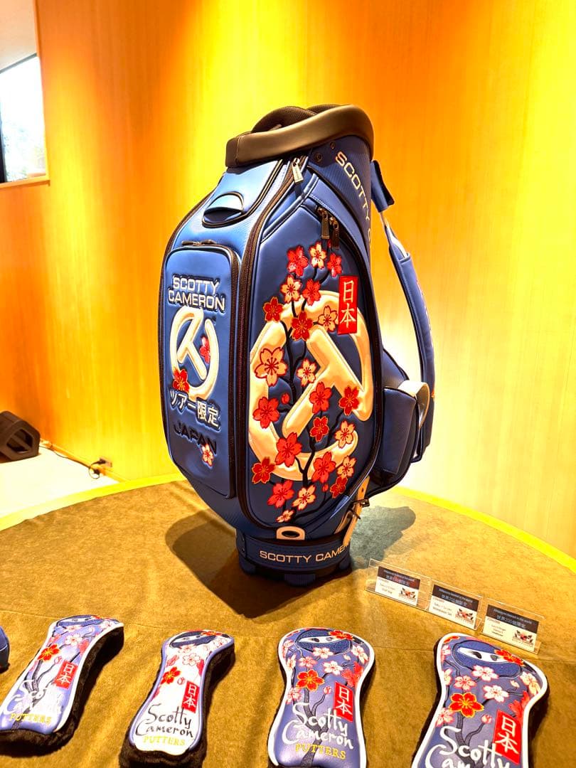 2025スコッティキャメロンフェスティバル限定 桜柄キャディバッグ+ヘッドカバー