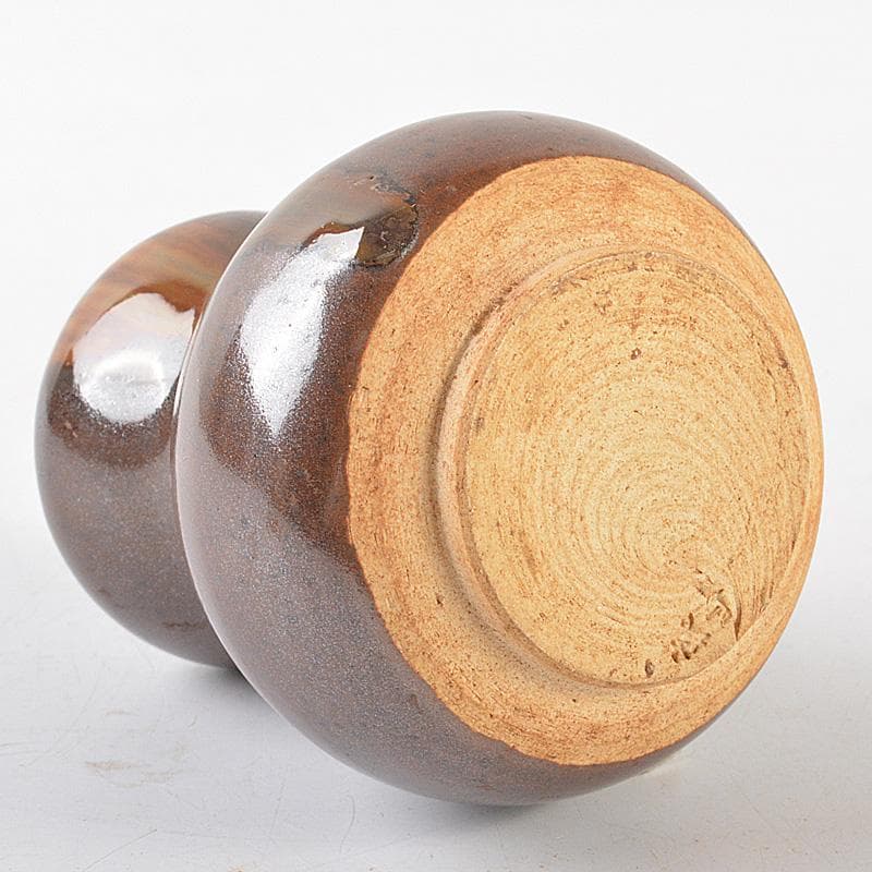 茶道具　平安　万代喜山造　瓢茶入　仕覆付　共箱　V　R6451