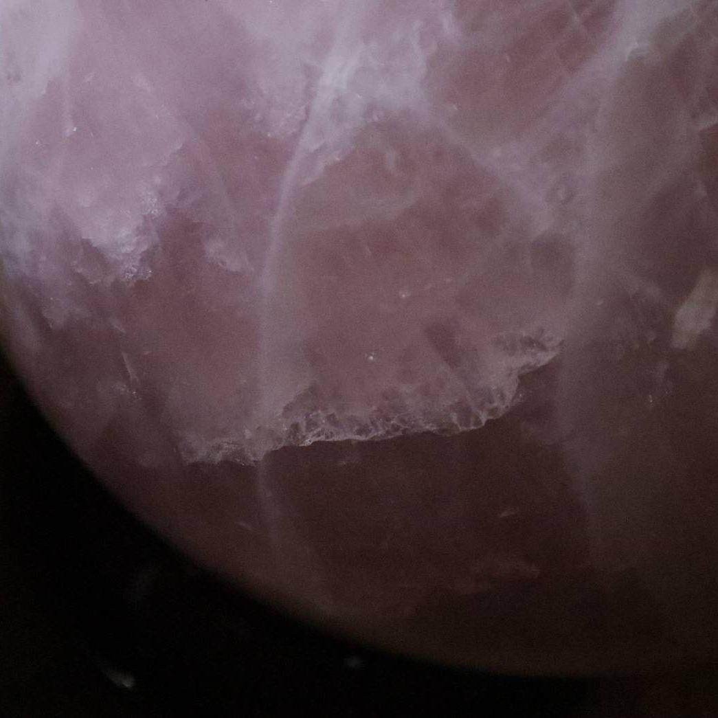 【稀有273】ローズクォーツ 水晶玉 水晶球 水晶 観賞石 天然石 鉱物　水石