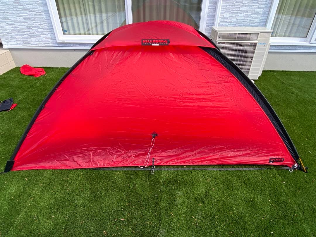 HILLEBERG Unna レッド テント ヒルバーグ ウナ　フットプリント付