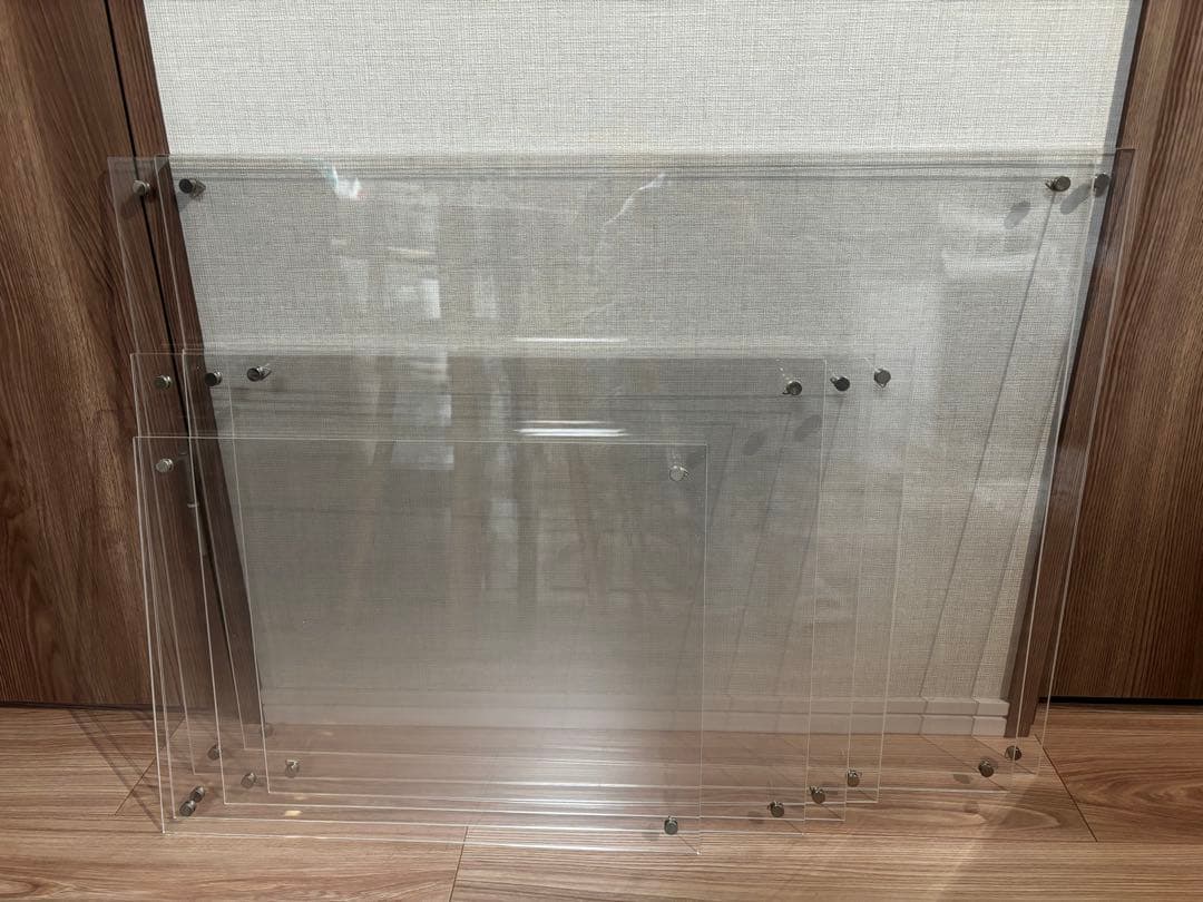 無印良品▼MUJI▲アクリル ピクチャーフレーム 大中小 6枚セット
