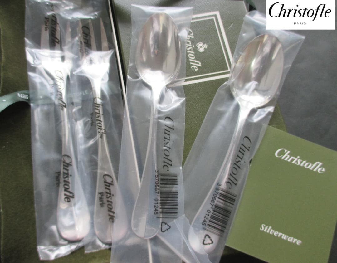 未使用品☆仏蘭西高級銀器クリストフルシルバー　カトラリー4本セット　フィデリオ