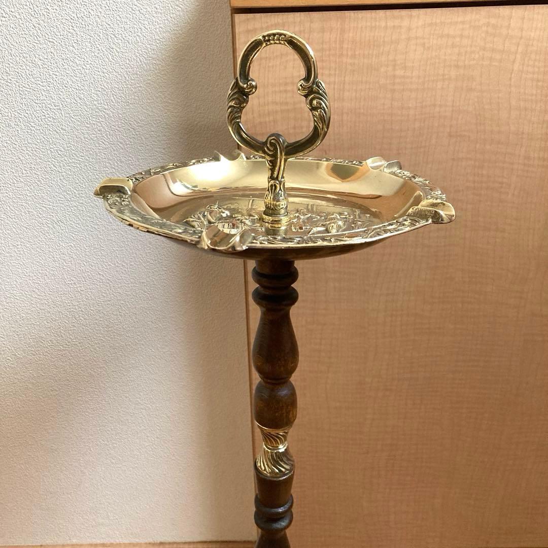 スモーカーズスタンド　アッシュトレイ 灰皿　真鍮