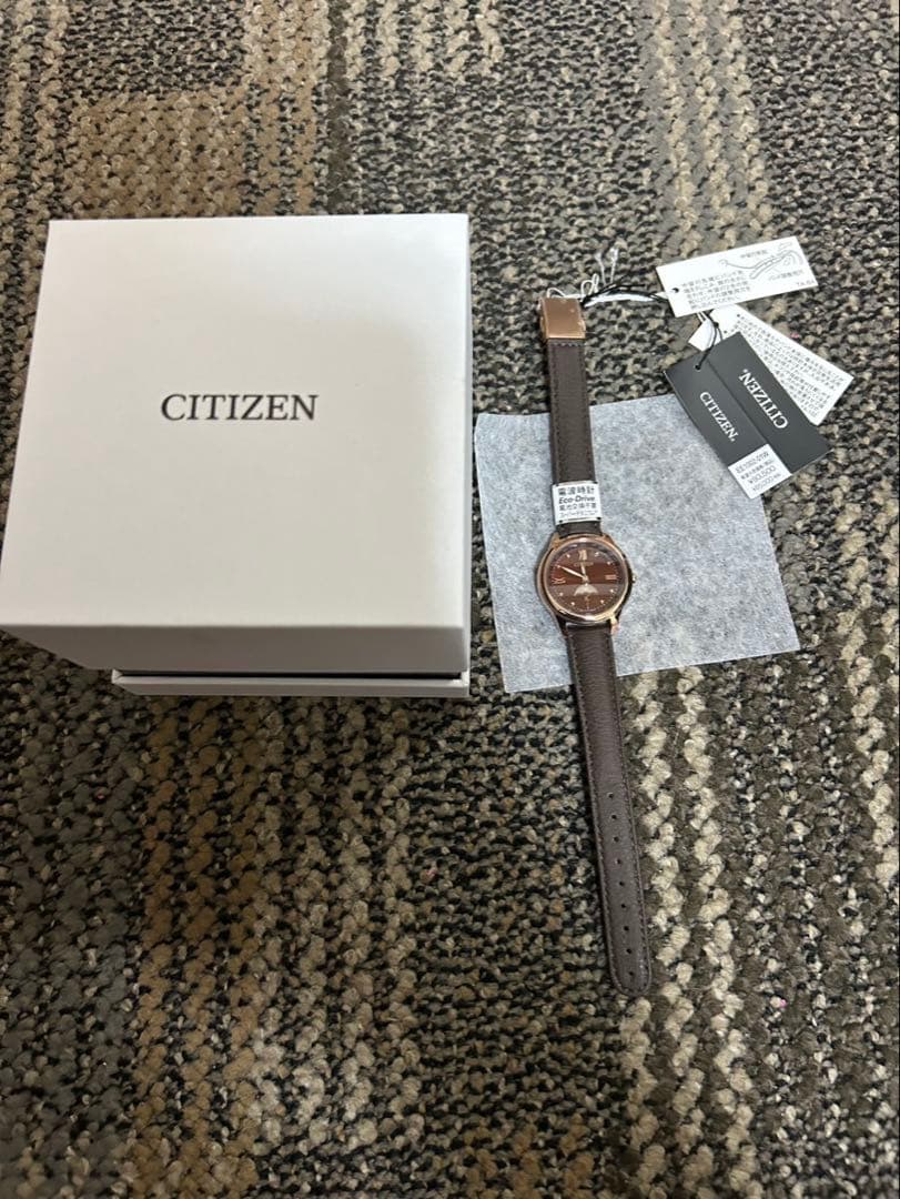 CITIZEN XC エコドライブ ブラウンレザー