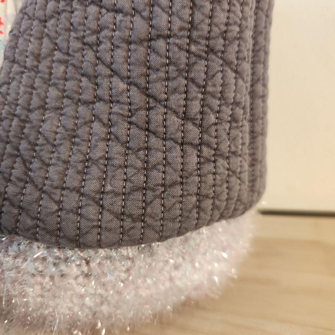 れ*ゃ様 コヤンイサムチョン　アンコちゃんヌビと毛糸のカゴバック ハンドメイド