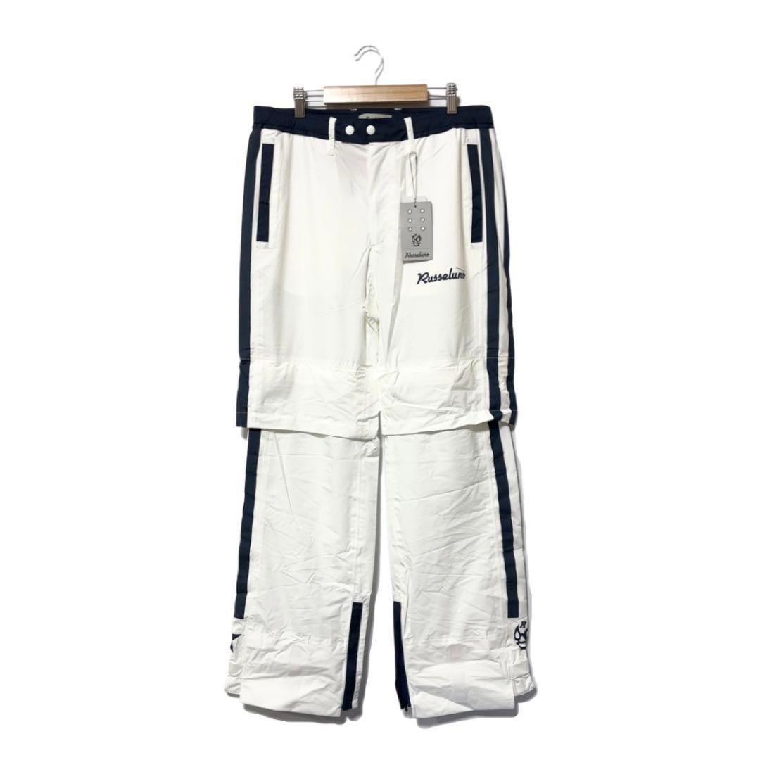 新品 ラッセルノ ゴルフ 2way レインパンツ ホワイト 防水 撥水 XL 6