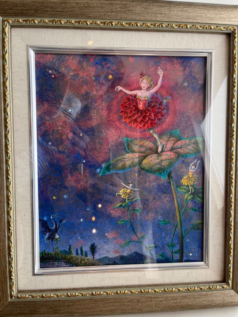 絵画　谷口愛　画伯　F3号　一点物