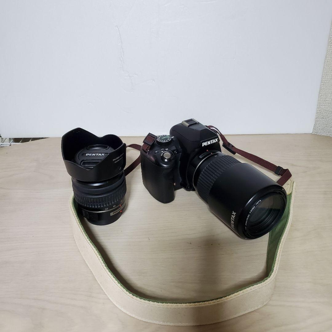 K-r デジタル一眼レフ PENTAX ダブルズームキット ＋ 付属品 いっぱい