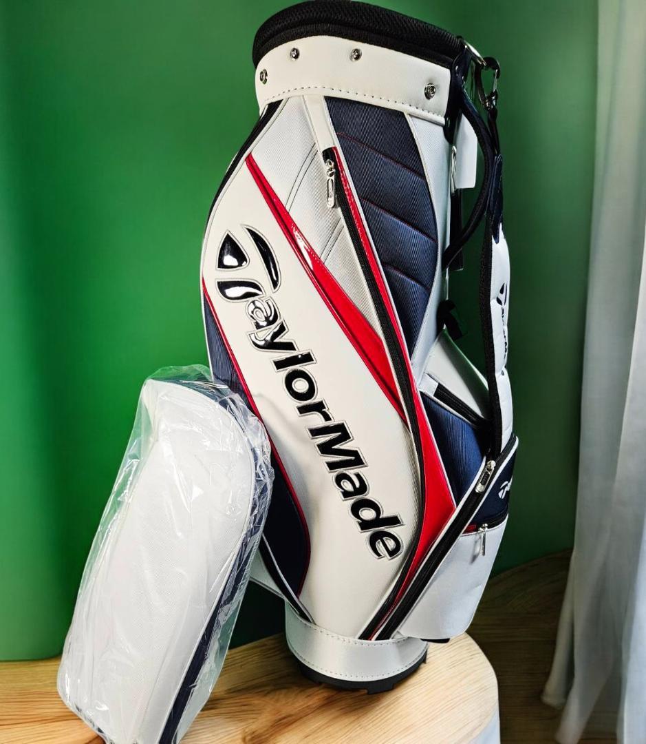 新品未使用展示品　TaylorMade 高級商品トリコロール ゴルフバッグ